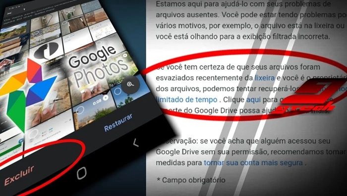 Читать статью: Descubra como recuperar fotos apagadas do Google Fotos